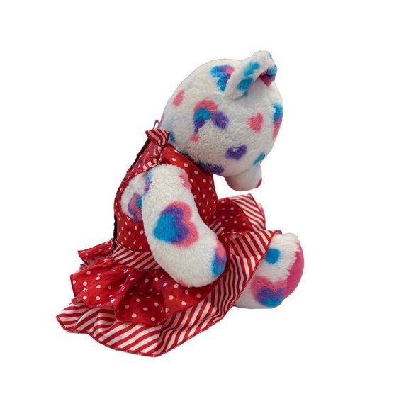 Build A Bear Workshop Dress Red White Polka Dot Ruffle Christmas Holiday Clothes - Picture 6 of 9
